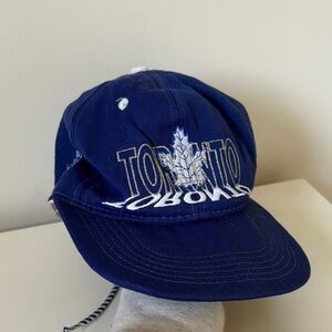 VTG Toronto Maple Leafs Jersey Snapback Hat NHL Hockey 1992 Made in Canada